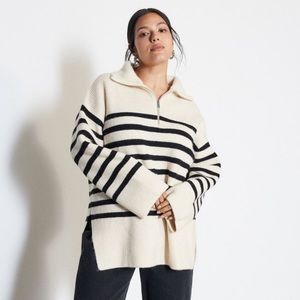 h&m half zip sweater